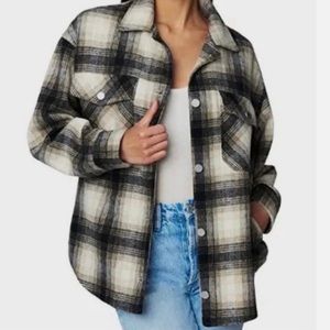 BLANK NYC Flannel Shacket